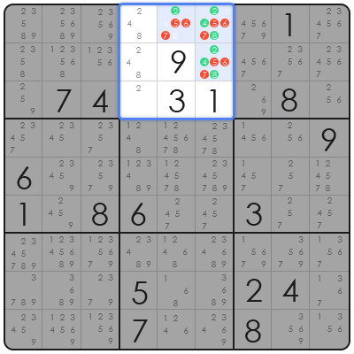 sudoku packing method